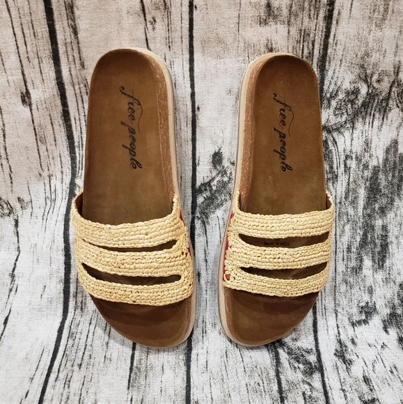 Boho Chic Free People Slide Sandals